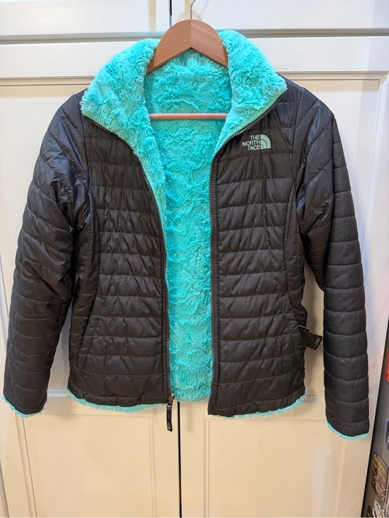 The North Face Other - The North Face Girls' Puffer Jacket - Black with Teal Trim